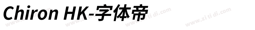 Chiron HK字体转换